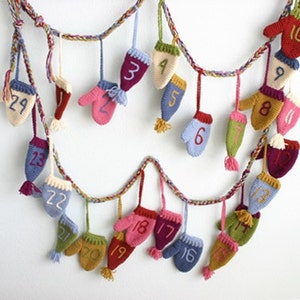 Crochet Pattern, Christmas Countdown, Bunting, Hanging Ornament image 2