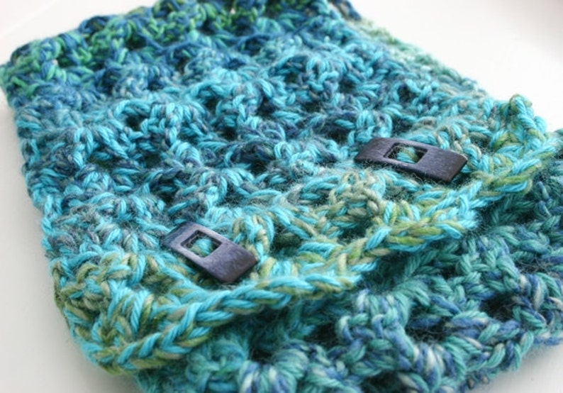 Sea Ice Cowl & Mittens Crochet Patterns, Women/Scarf/Gloves image 4