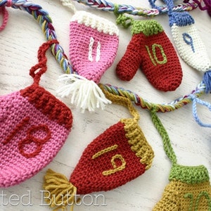 Crochet Pattern, Christmas Countdown, Bunting, Hanging Ornament image 4