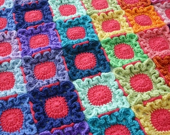 Blanket Crochet Pattern, Doodle Dots, Baby