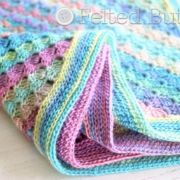 Crochet Pattern, Spring into Summer Blanket, Afghan, Baby, C2C