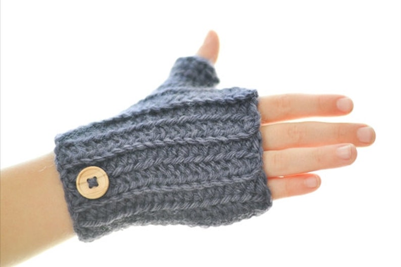 Ribbed Wrist-Warmers Crochet Pattern, Toddler, Kids, Women, Adult image 5