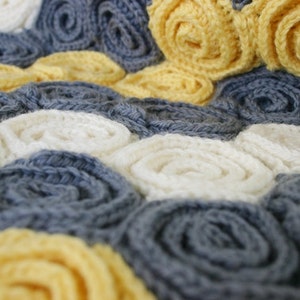 Crochet Baby Blanket and Rug Pattern, Let's Twirl