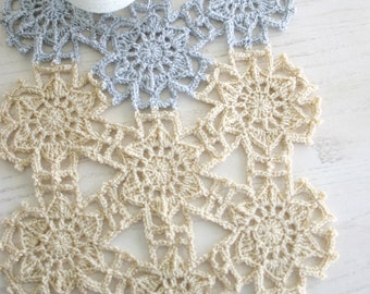 Wzór szydełkowy, bieżnik na stół Fallen Snow, ozdoba, świąteczna dekoracja świąteczna