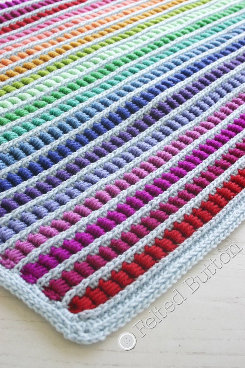 Crochet Pattern, Abacus Blanket, Baby, Afghan, Throw image 2