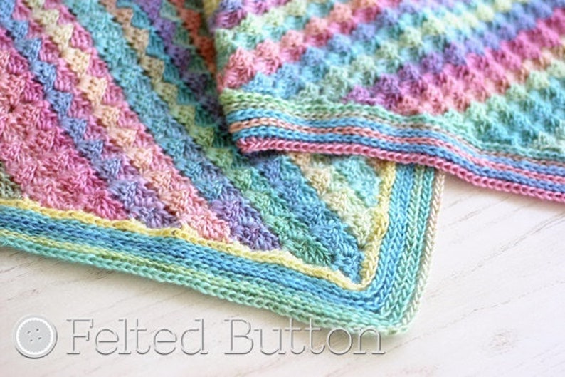 Crochet Pattern, Spring into Summer Blanket, Afghan, Baby, C2C image 3