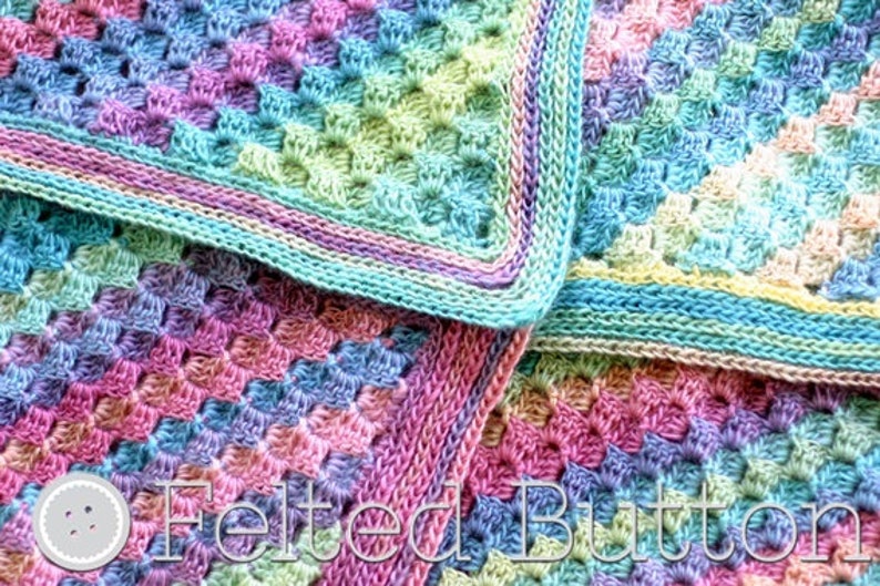 Crochet Pattern, Spring into Summer Blanket, Afghan, Baby, C2C image 6