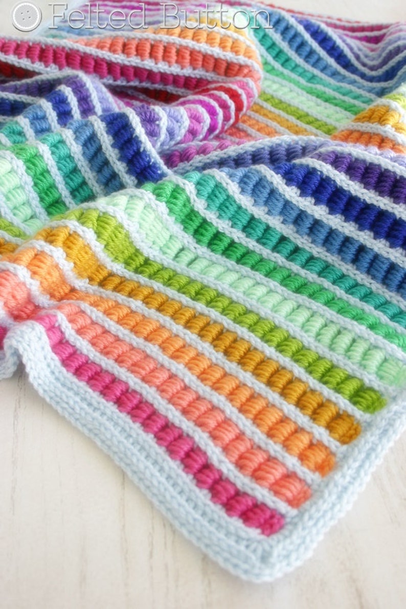 Crochet Pattern Abacus Blanket Baby Afghan Throw image 2