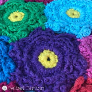 Blanket Crochet Pattern, Waikiki Wildflower Colorful image 7