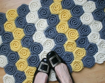 Wzór na szydełkowany kocyk i dywanik dla dziecka, Let's Twirl