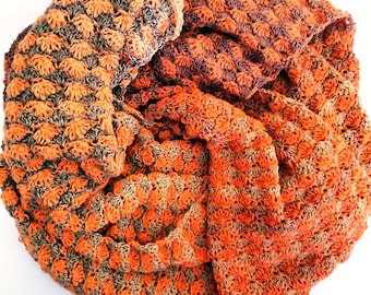 Wzór szydełkowy, Duo Shawl, szalik, otulacz