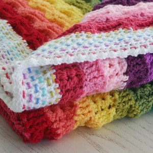 Chasing Rainbows Blanket, Afghan, Throw, Baby image 5