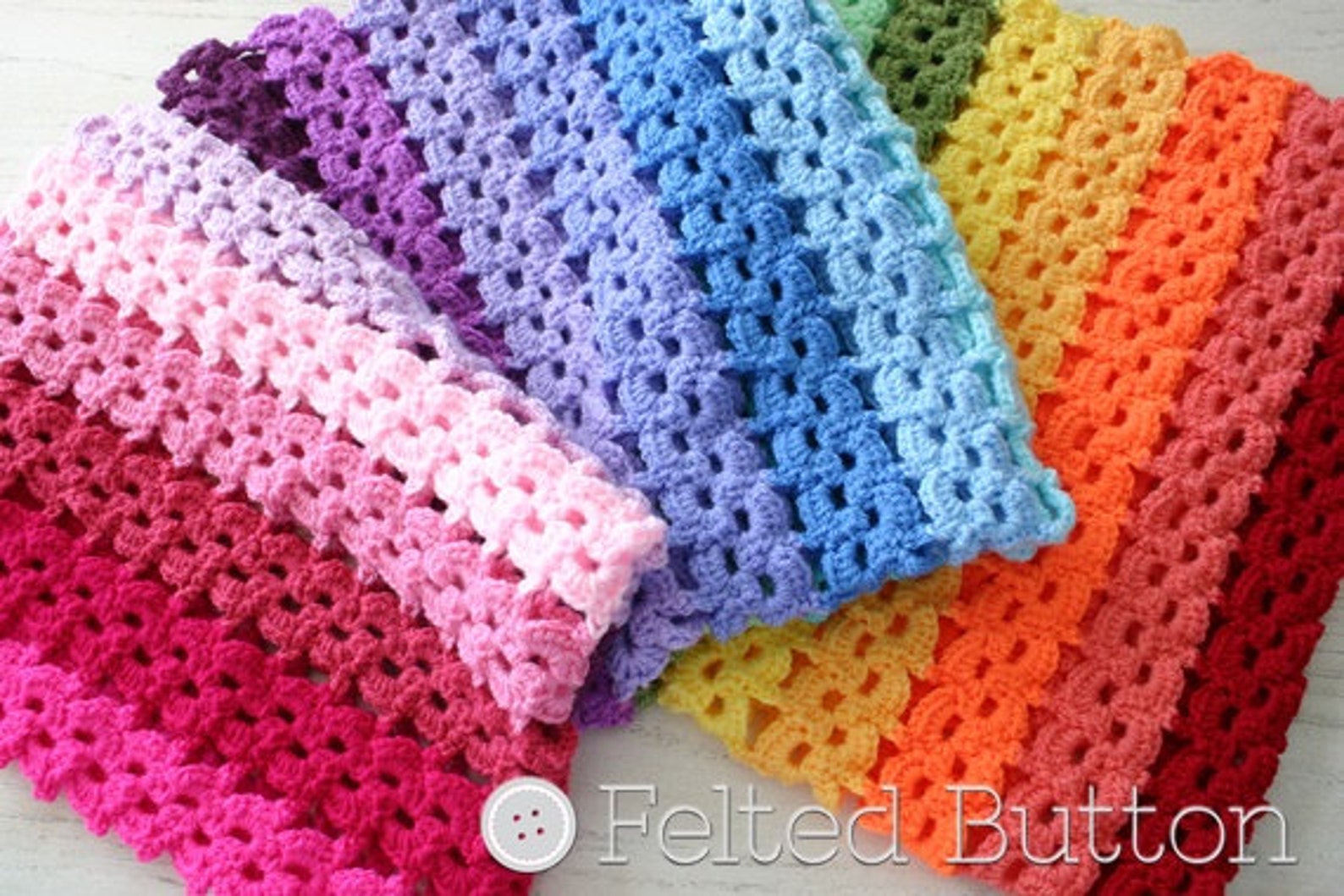Crochet Pattern Pansy Parade Blanket Afghan Blanket Etsy