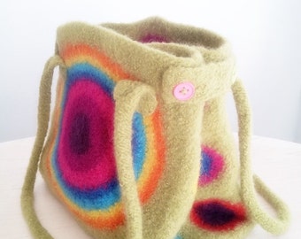 Crochet Pattern, It's Stashing Tote, Bag, Market Bag, Felted