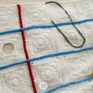 Crochet Pattern, Love Notes Blanket, Baby, Afghan