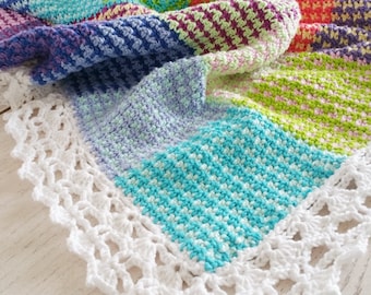 Wzór szydełkowy, koc Washburn, pled, afgański