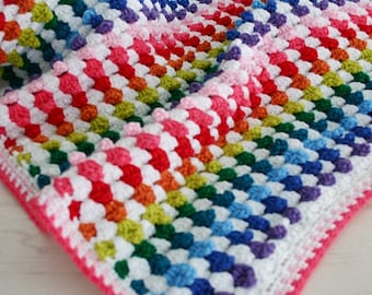 Crochet Blanket Pattern, Cuppy Cakes Blanket, Baby, Afghan