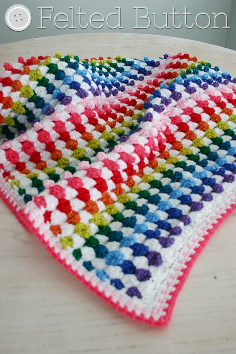 Crochet Blanket Pattern, Cuppy Cakes Blanket, Baby, Afghan image 1