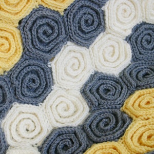 Crochet Baby Blanket and Rug Pattern, Let's Twirl image 2