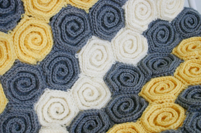 Crochet Baby Blanket and Rug Pattern, Let's Twirl image 2