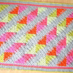 Blanket Crochet Pattern, Puzzle Patch, Baby Blanket, Afghan image 5