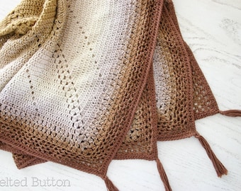 Crochet Pattern, Caramel Whirl Blanket, Lovey