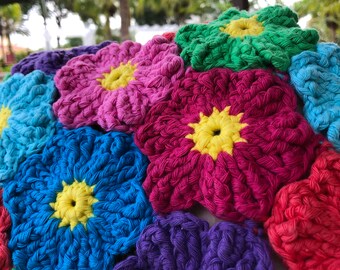 Blanket Crochet Pattern Waikiki Wildflower Colorful Etsy