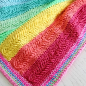 Crochet Pattern, Afghan, Blanket, Plaited Throw image 3