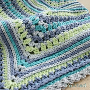 Blanket Crochet Pattern, Breath of Heaven, Baby, Girl, Boy