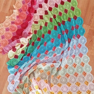 Crochet Pattern, Lightfall Blanket, Afghan, Throw