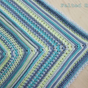 Blanket Crochet Pattern, Breath of Heaven, Baby, Girl, Boy image 3