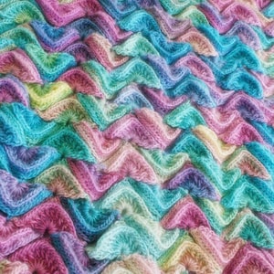 Crochet Pattern, Sea Song Blanket, Baby, Afghan