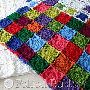 Crochet Pattern, Rainbow Sprinkles Blanket, Afghan, Throw image 3