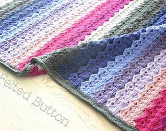 Wzór szydełkowy, Royal Icing Blanket, Afgański, Dziecko, Narzuta