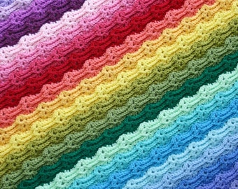 Chasing Rainbows Blanket, Afghan, Throw, Baby