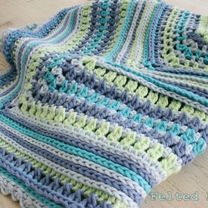 Blanket Crochet Pattern, Breath of Heaven, Baby, Girl, Boy image 5