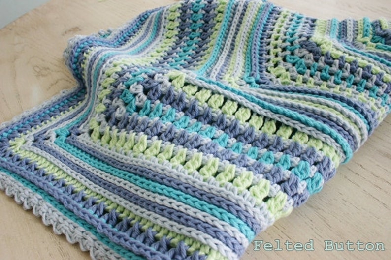 Blanket Crochet Pattern Breath of Heaven Baby Girl Boy image 5