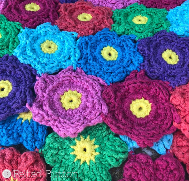 Blanket Crochet Pattern, Waikiki Wildflower Colorful image 2