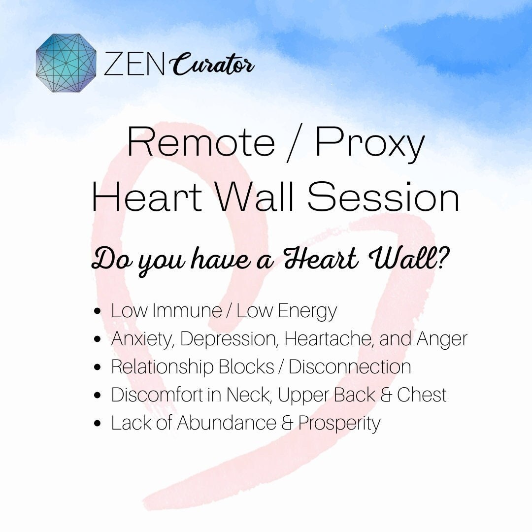 Heart Wall Clearing 30 Minute Emotion Code Session Remote Distance
