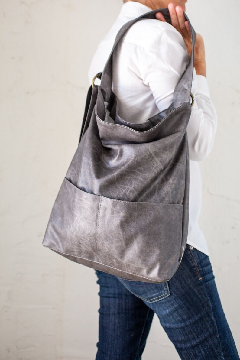 Vegan Shoulder Bag Oversize Hobo Bag Crossbody Bag Women Etsy