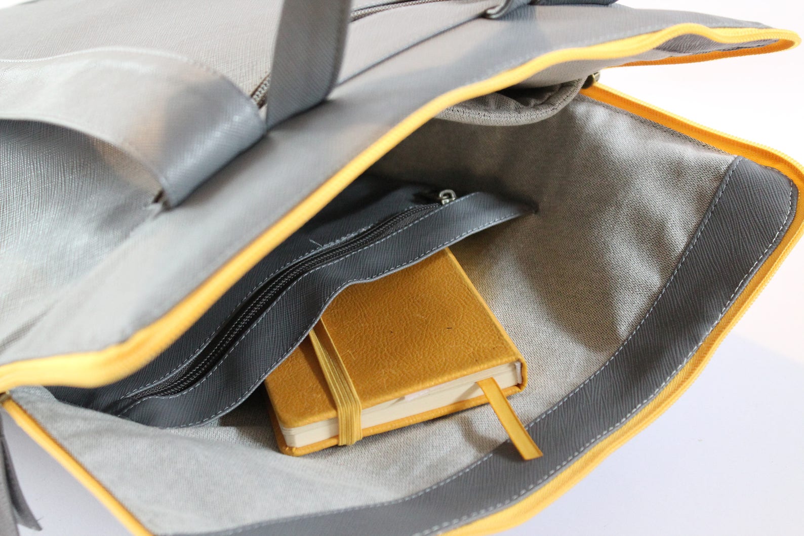 Gray Laptop Backpack Stylish Vegan Computer Bag Vegan Laptop Etsy