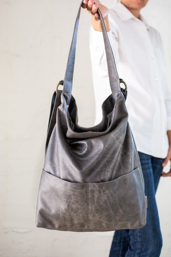 gray handbags shoulder bag