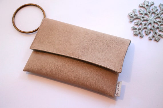 taupe evening bag