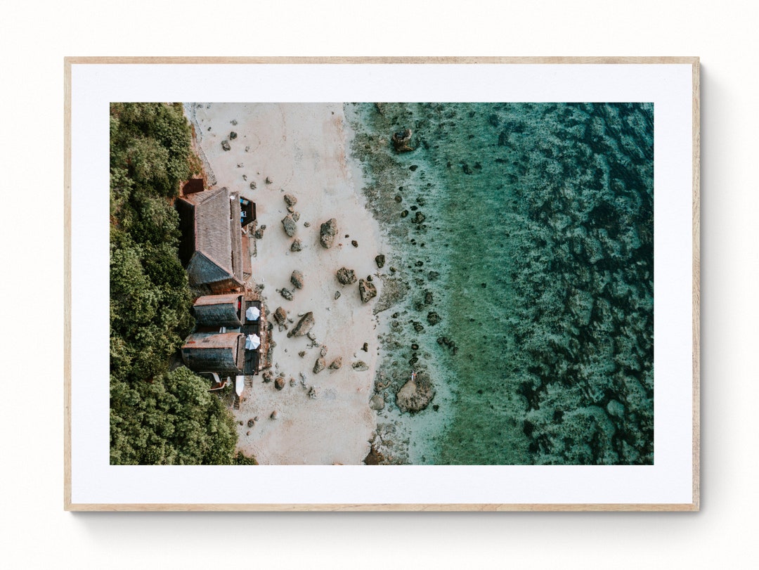 Beach Print Ocean Wall Art Aerial Beach Art Print Beach Photography Sea