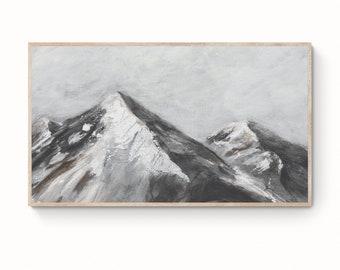 Samsung TV Art, Mountain Coastal Art for Samsung Frame TV, Nature Art tv Frame, Frame TV ,Samsung Frame tv, Digital Download, Alps Art