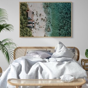 Beach Print Ocean Wall Art Aerial Beach Art Print Beach Photography Sea Print Digital Download Modern Coastal Poster Beach Life 068 image 3