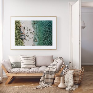 Beach Print Ocean Wall Art Aerial Beach Art Print Beach Photography Sea Print Digital Download Modern Coastal Poster Beach Life 068 image 2