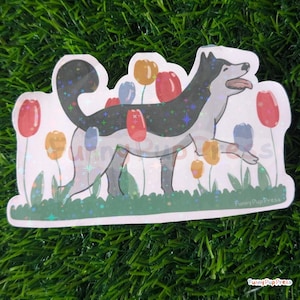 Husky-Welpe Aufkleber | Niedlicher Husky-Aufkleber
