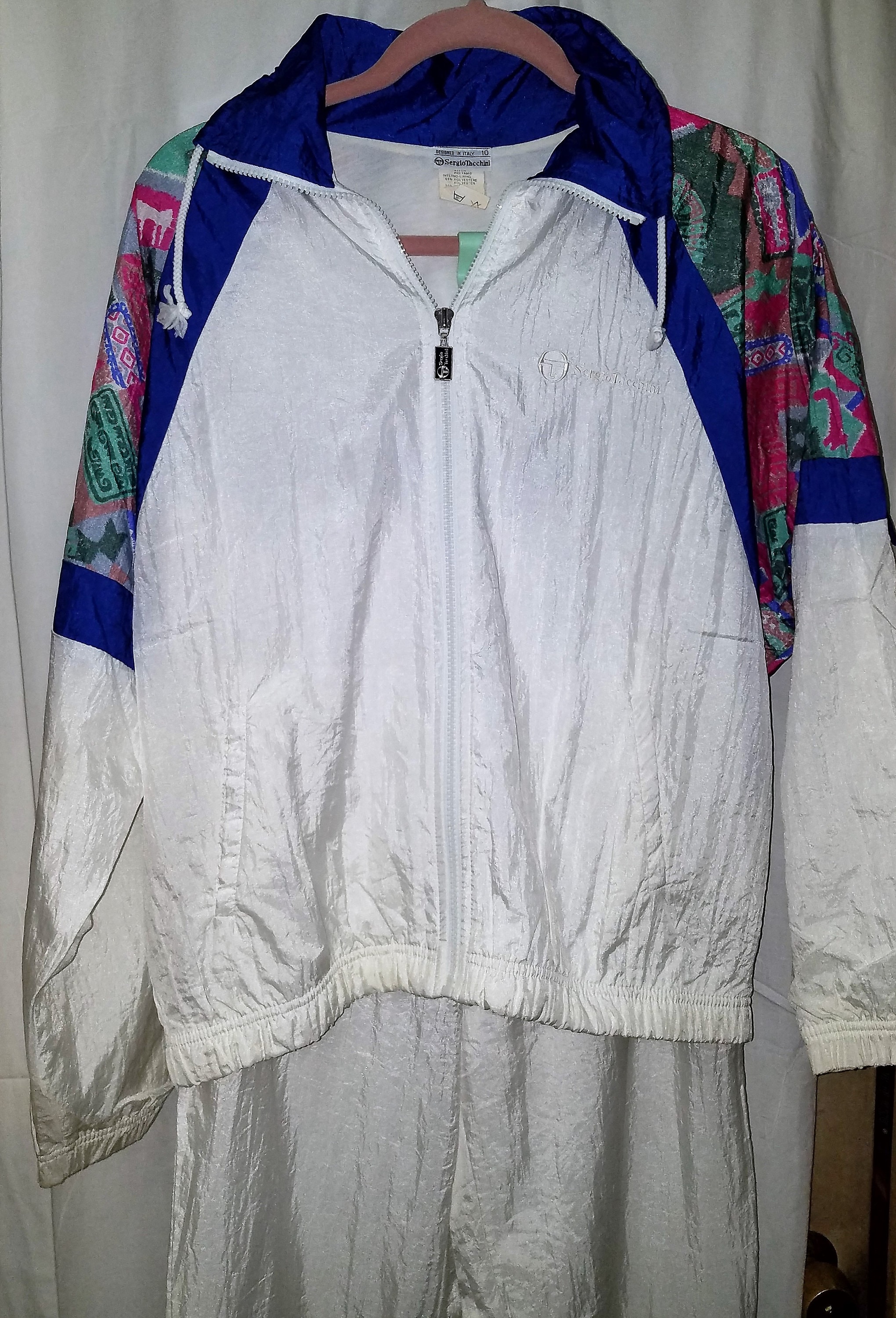 希少80s ヴィンテージSERGIO TACCHINI トラックジャケットL古着 Vintage Sergio Tacchini Tennis Jacket (circa 1990s) – Vintage