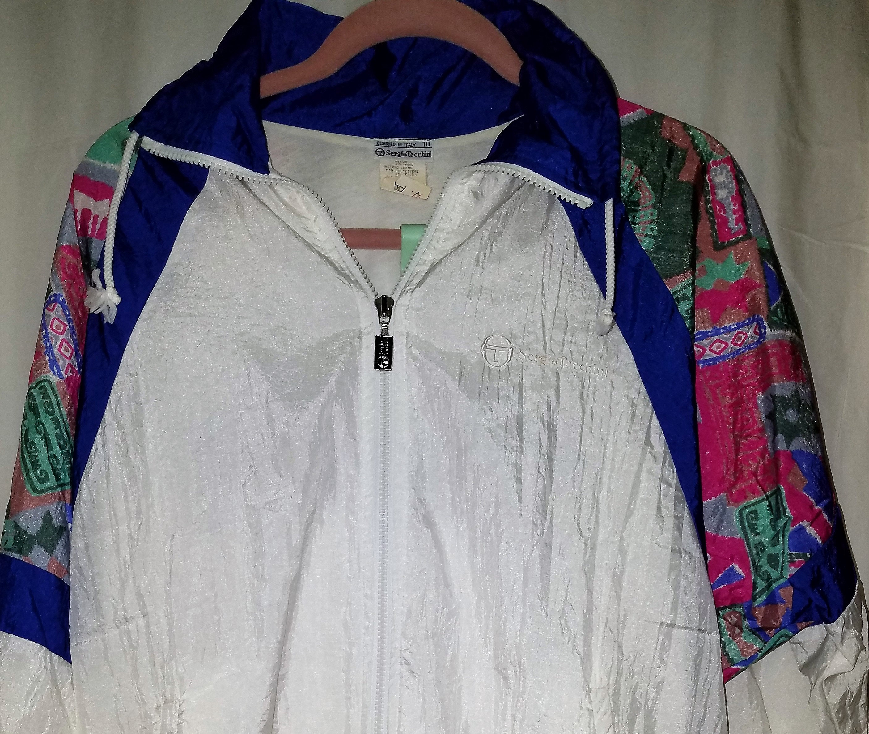 Vintage 90s Sergio Tacchini Jogging Suit Windbreaker Jacket